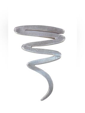 Modernist Squiggle Sterling Pin Brooch Taxco Mexico 925 Artisan Hand Made 2.5”